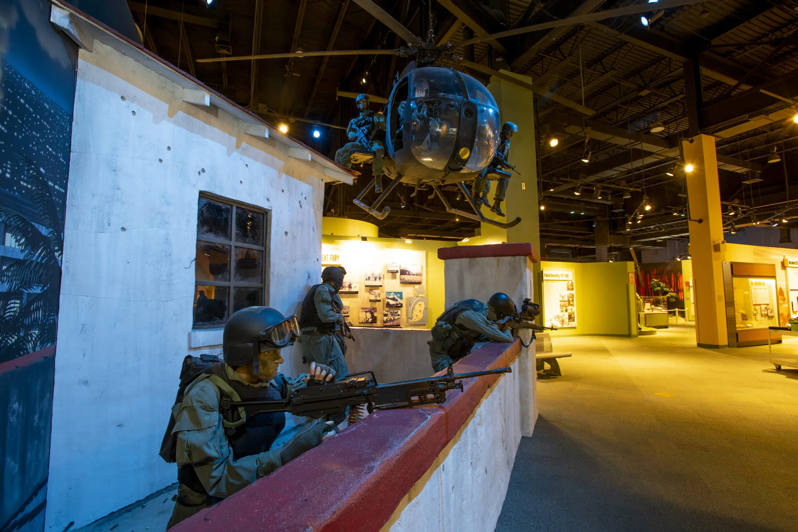 Inside the museum galleries