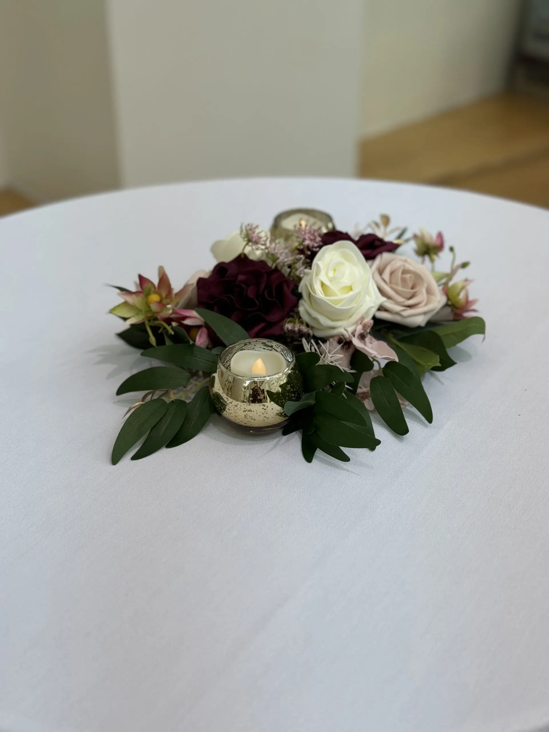 Floral centerpiece prepared for a private event